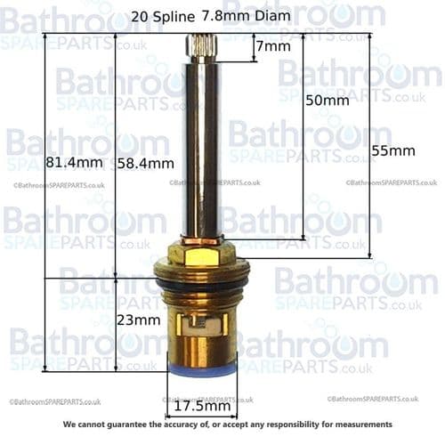 Cassellie BIB001 / ADE002 Anti Clockwise Open Cartridge Cold COMP061-COLD