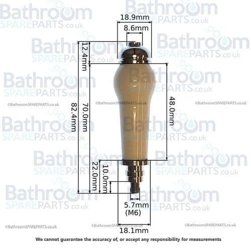 Cassellie Ceramic Chrome Lever Handle COMP123