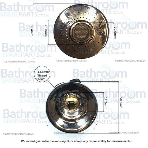 Cassellie Chrome Kitchen Tap Spray Head COMP115