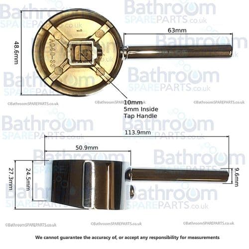 Cassellie CT002 Basin Mixer Chrome Handle COMP102