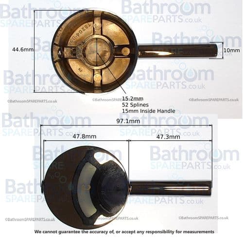 Cassellie DAL002 Chrome Cold Handle COMP104-COLD