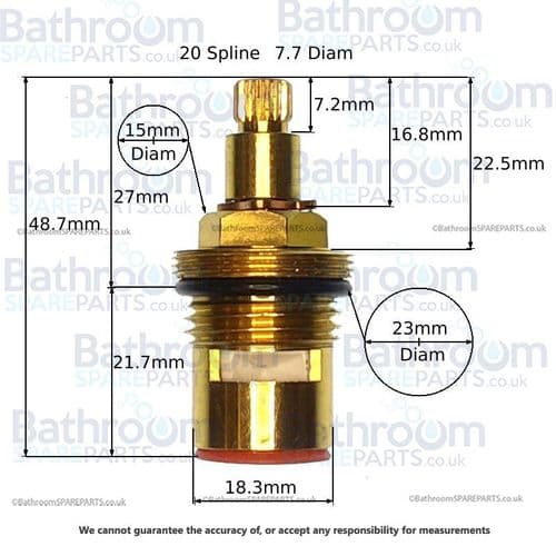Cassellie Dune DUN001 Anti-Clockwise Close Cartridge COMP015