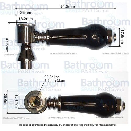 Cassellie EDW003 Kitchen Mixer Chrome Black Cold Handle COMP120-COLD
