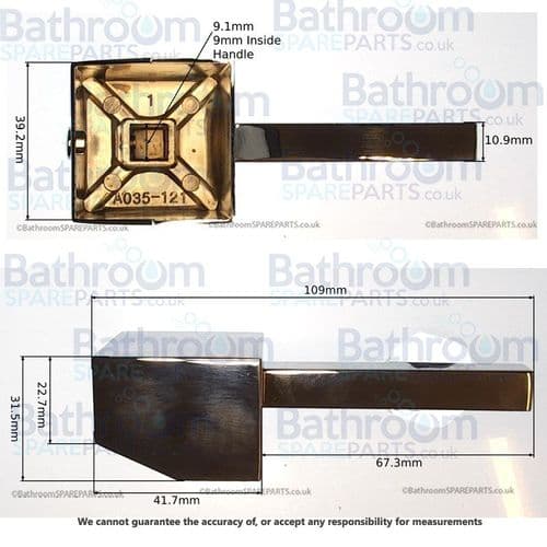 Cassellie EMP001 Basin Mixer Chrome Handle COMP081