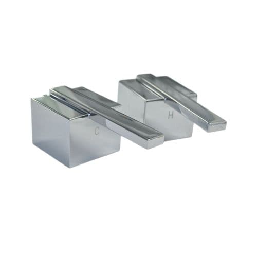 Cassellie EPI007 & EPI008 Chrome Bathroom Tap Hot & Cold Handles T8251