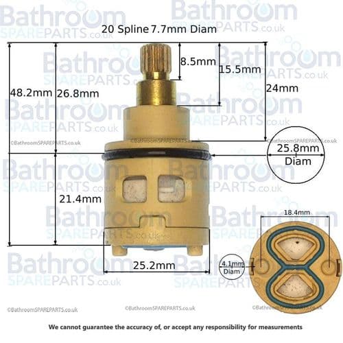 Cassellie FIL002 BSTMV02 DUK5 FRM6 Diverter Cartridge COMP064