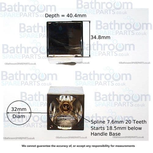 Cassellie SHW005 On /Off Diverter Control Handle COMP044DH