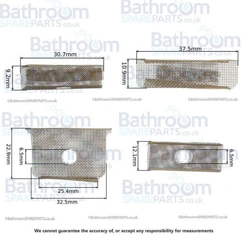 Cassellie Waterfull Basin Mixer Tap Mesh Filter COMP018