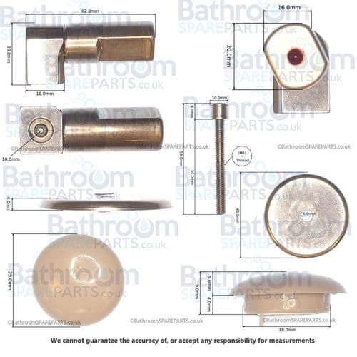 Catalano Zero/Sfera Plus Soft Close Toilet Seat Hinge Set CRPLUS