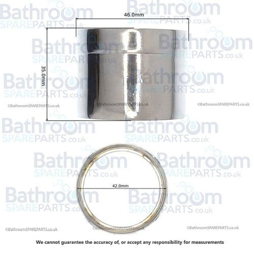 Chrome Shroud Cover for Handle For Emotion Concealed CVP Valves  EB10014