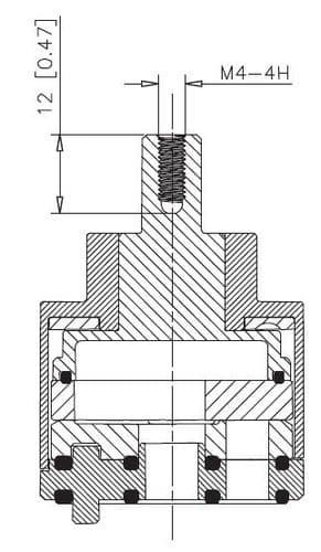 CICE Optima 40mm 3 way Divertor Mono disc Cartridge OP40DI3