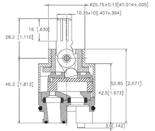 CICE Optima 40mm  Mono disc Cartridge OP40FOG