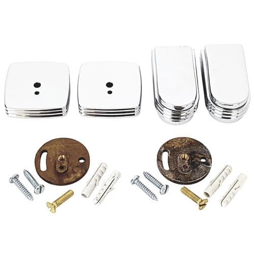 Cifal Monet Slide Rail Wall Fixings Pair Chrome 34502SB