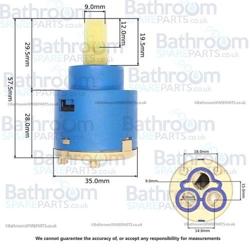 Cifial Adele Mono basin 35 mm Single Lever cartridge 5711602