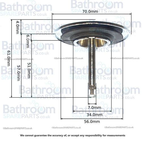 Cifial Plug For Aqua Filler With Pop-Up Waste BW-POPPLUG