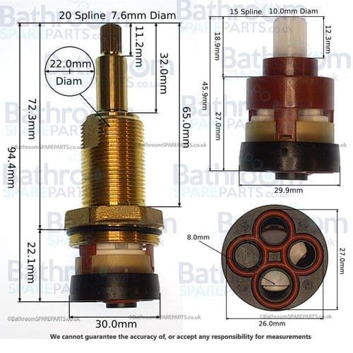 Cifial TH251 Diverter Cartridge ART.PT.21