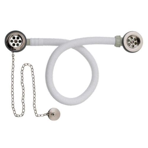 Concealed Plug & Chain Bath Waste Brushed Nickel – WAS020BN