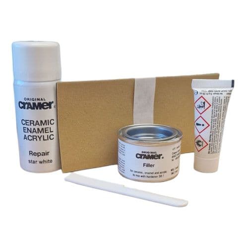 Cramer Stone Resin Shower Tray Repair Kit Star White 16005