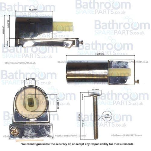 Creavit Sedef 60 Soft Close Toilet Seat Damper Set CR-KC232004