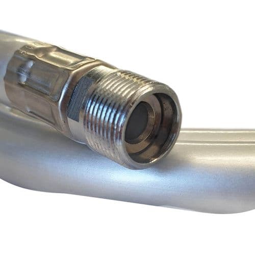 Crosswater 3/8" x 3/8" Male Smooth Easy Clean Finish Hose R2811