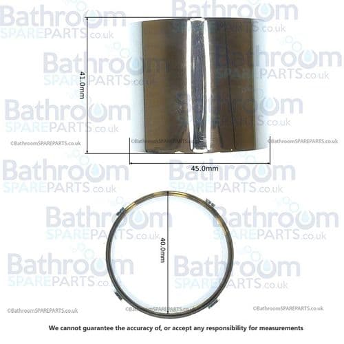 Crosswater 40mm Short  Chrome Collar EB T5T346