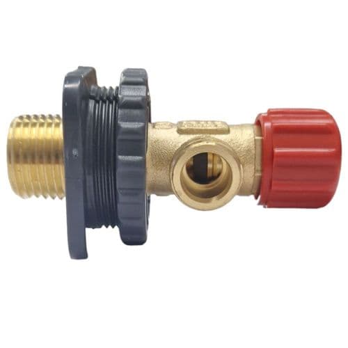 Crosswater Angled Isolating Valve Red Cap Concealed Cisterns K9100-G-ECL1