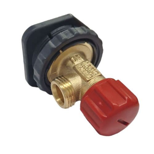 Crosswater Angled Isolating Valve Red Cap Concealed Cisterns K9100-G-ECL1