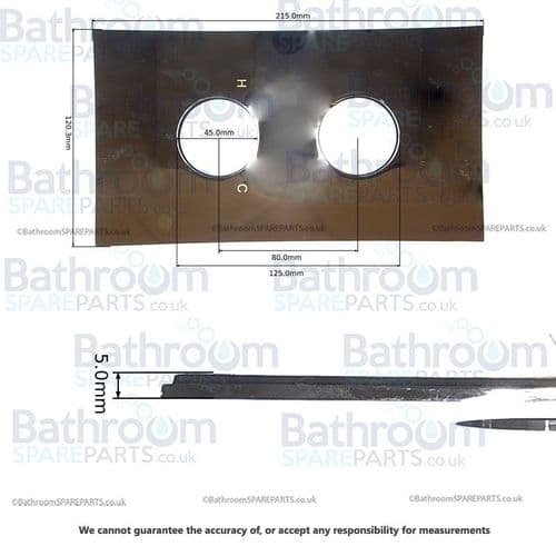 Crosswater Backplate 2 Outlets Valve KL1000BPC