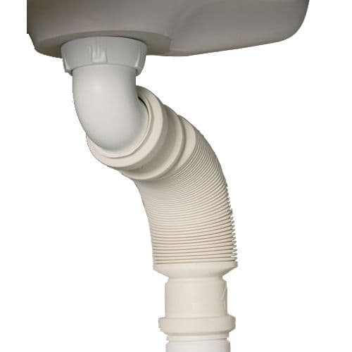 Crosswater Bahaus Basin Furniture Slimline Trap - White BTR0410W