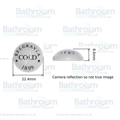 Crosswater Belgravia Pair of Indices 57BLSP003