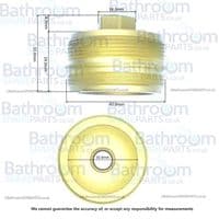 Crosswater Celeste Shut Off Valve X2A044N-1