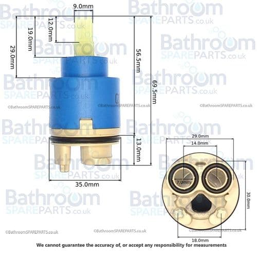 Crosswater Design DE0005DC Diverter Cartridge X1A030N