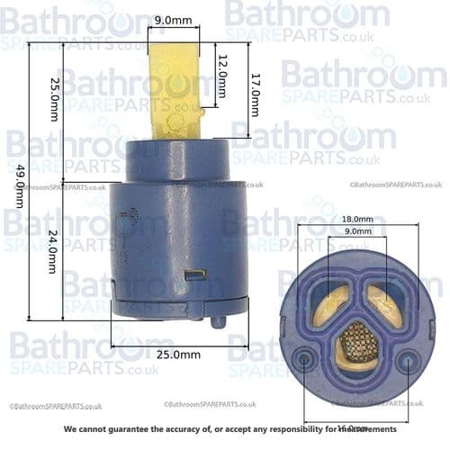 Crosswater Design Mini Cartridge X1A031N