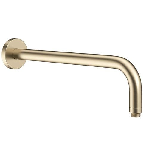 Crosswater Fixed Head Shower Arm Brushed Brass FH684F+