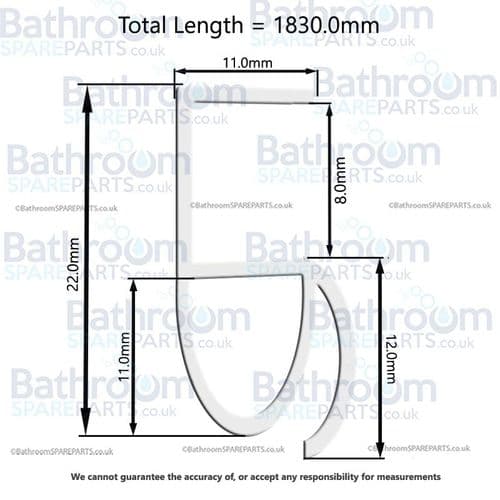 Crosswater Gallery Deflector Panel Seal Set GR000009