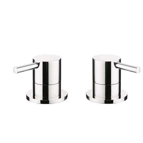 Crosswater Kai Lever Panel Valves (Pair) Chrome KL350DC