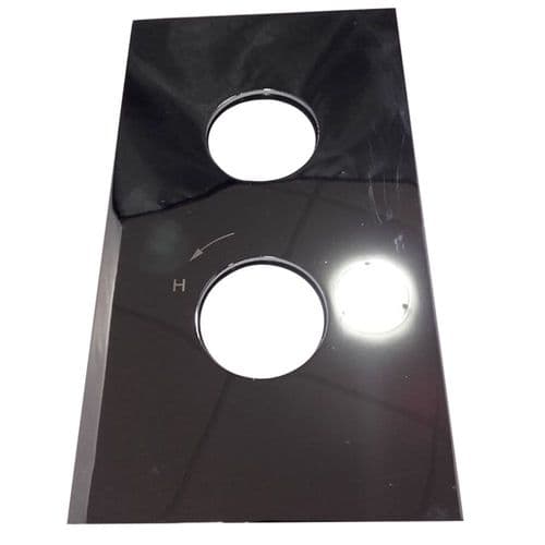 Crosswater Mike Lever Thermostatic Valve Plate Chrome KL1000BPC