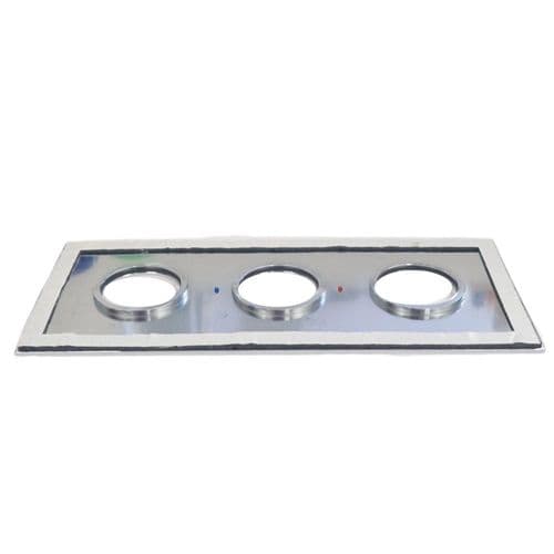 Crosswater MPRO 3 Hole Portrait Backplate Unetched Chrome PRO2000BPPC