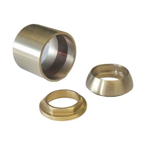 Crosswater PRO120 Cartridge Lock Nut and Cover in Brushed Brass PRO120CARTCOVERF