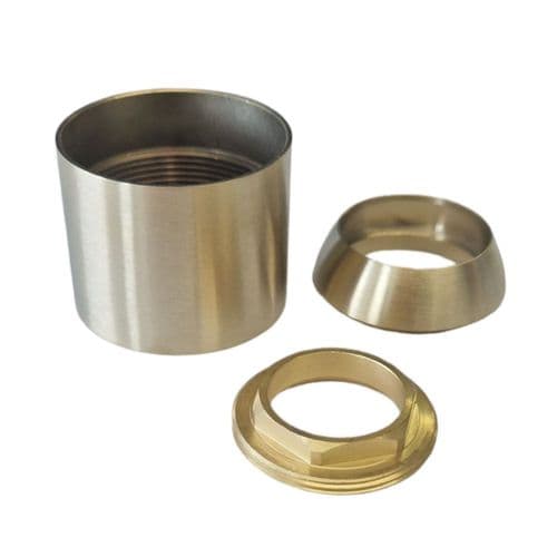 Crosswater PRO120 Cartridge Lock Nut and Cover in Brushed Brass PRO120CARTCOVERF