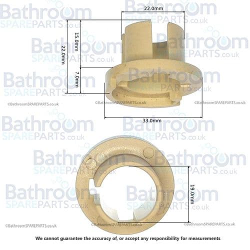 Crosswater SC50-T20 Over-Ride Ring (old) from WL1000RC D1S207N