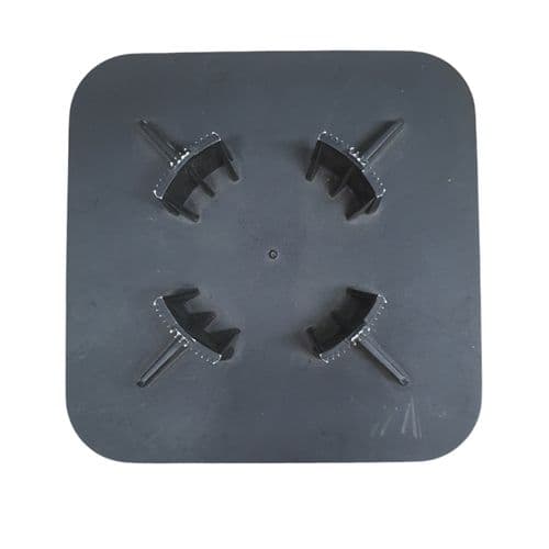 Crosswater Simpsons Shower Tray High Flow Waste Cover Black BSPATHFWSQ90BLK