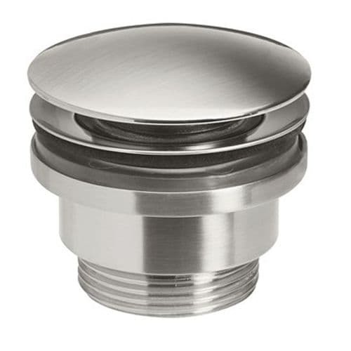 Crosswater Universal Clicker Basin Waste Brushed Stainless Steel PRO0260V+