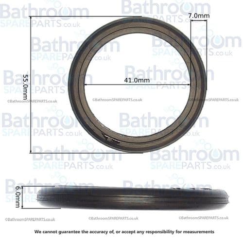 Crosswater Universal Flush Pipe Seal all WCC and WCF K9503-ESH3