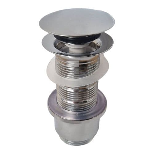 Crosswater Unslotted Basin Click Clak Waste With Extended Thread 100mm BSW0102C