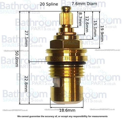 Damixa Akita Shower Ceramic On Off Valve 1329800