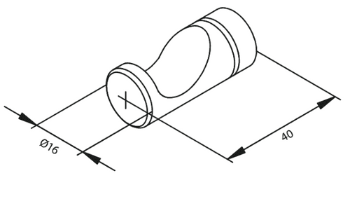 Damixa Hooks (2 pcs.) Brushed Brass PVD 483067900