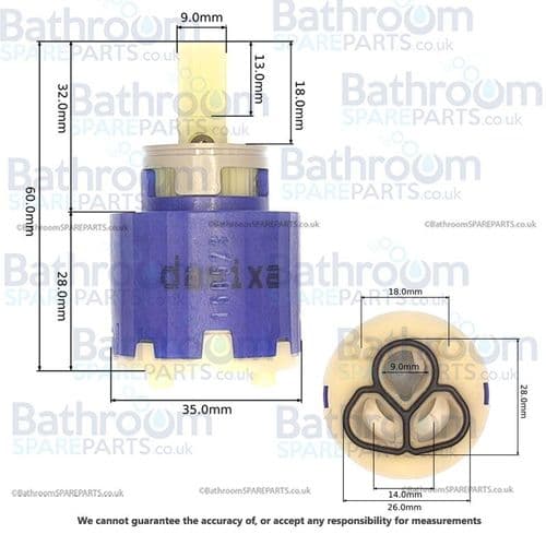 Damixa Jupiter Ceramic Cartridge 2362300