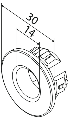 Damixa Overflow Ring Steel PVD 484794600