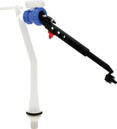 Delchem Offeset Pedestal Valves 9" height adjustable arm 6-9". 1/2" connection B741A